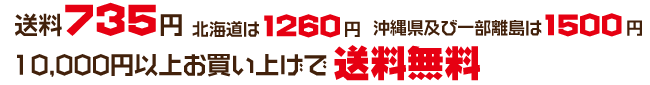 送料735円、10,000円以上お買い上げで送料無料