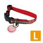 ナイトライフ2カラー レッド L(愛犬用カラー) ナイトライフ2カラー レッド L(愛犬用カラー)