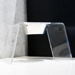 クリアディッシュスタンド Sサイズ ペット用フードスタンド クリアディッシュスタンド Sサイズ ペット用フードスタンド