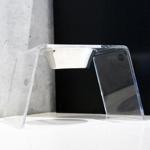 クリアディッシュスタンド Mサイズ ペット用フードスタンド クリアディッシュスタンド Mサイズ ペット用フードスタンド